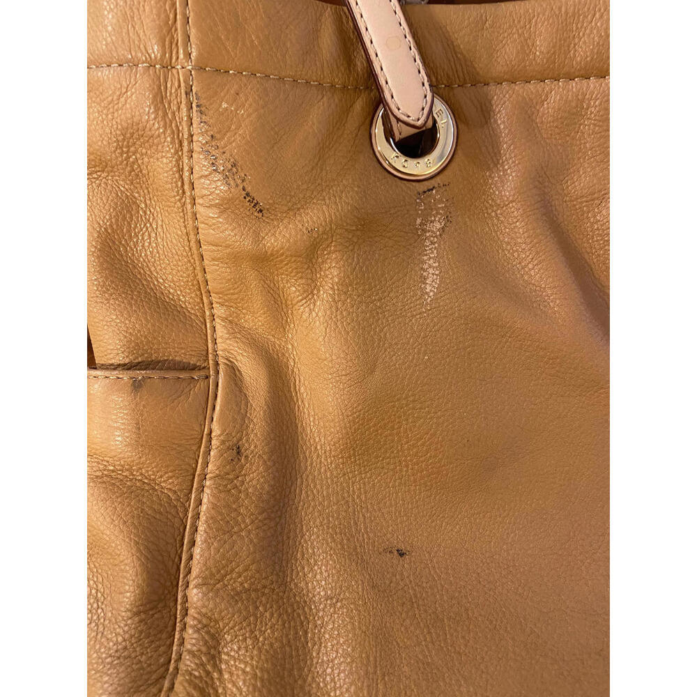 Michael Kors Large Bedford Pebbled Leather Tote Bag - Mustard - Gold Hardware - Picture 5 of 8
